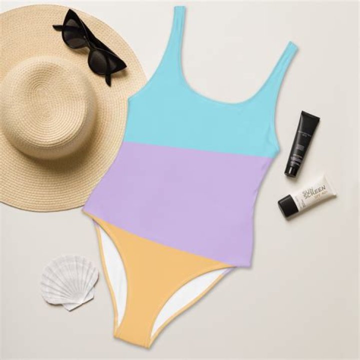 Best Color Block One Piece Swimsuit – Shop – Hollywood Life