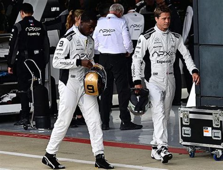 Brad Pitt & Damson Idris For F1 Movie: Photos – Hollywood Life
