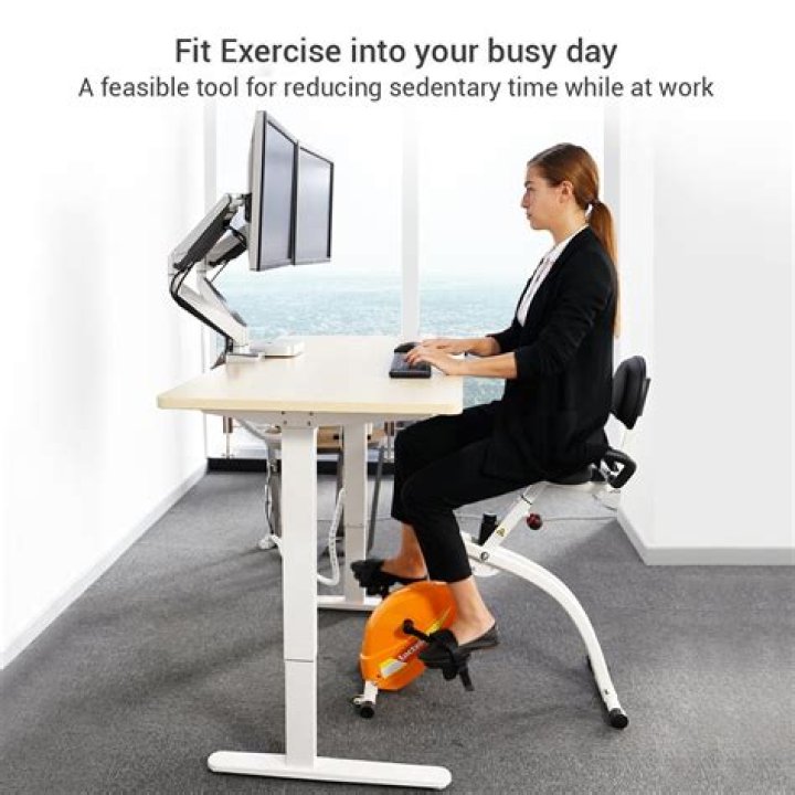 Exercise While You Work From Home With This Under The Desk Stationary Bike That’s On Sale For Under $120