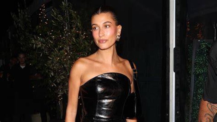 Hailey Bieber Rocks Leather Skirt & Crop Top For Met Gala After-Party – Hollywood Life