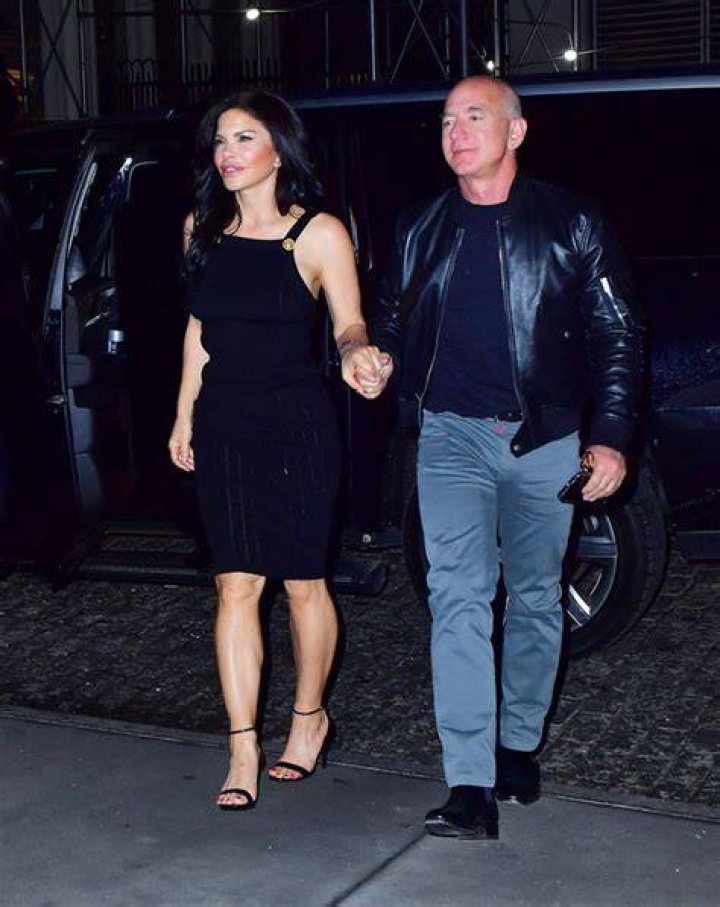 Jeff Bezos Holds Hands With GF Lauren Sanchez Who Rocks Little Black Dress On Date Night