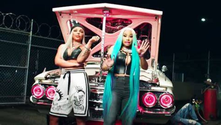 Jesy Nelson & Nicki Minaj (In Turquoise Hair) Rock Out In ‘Boyz’ Video – Hollywood Life
