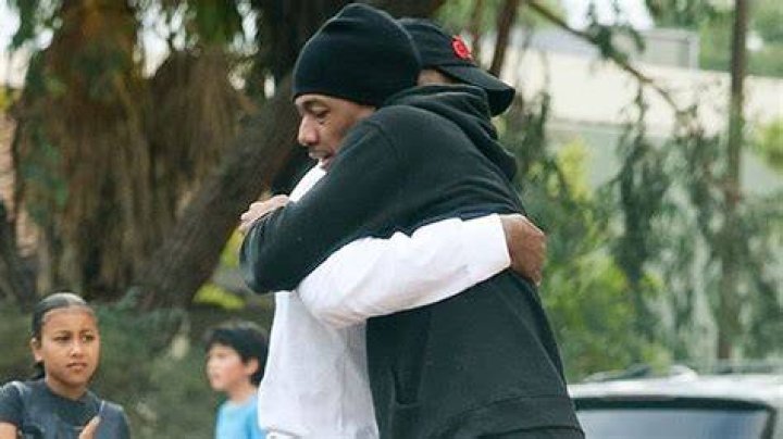 Kanye Hugs Nick Cannon At North’s Basketball Game With Kim: Photos – Hollywood Life