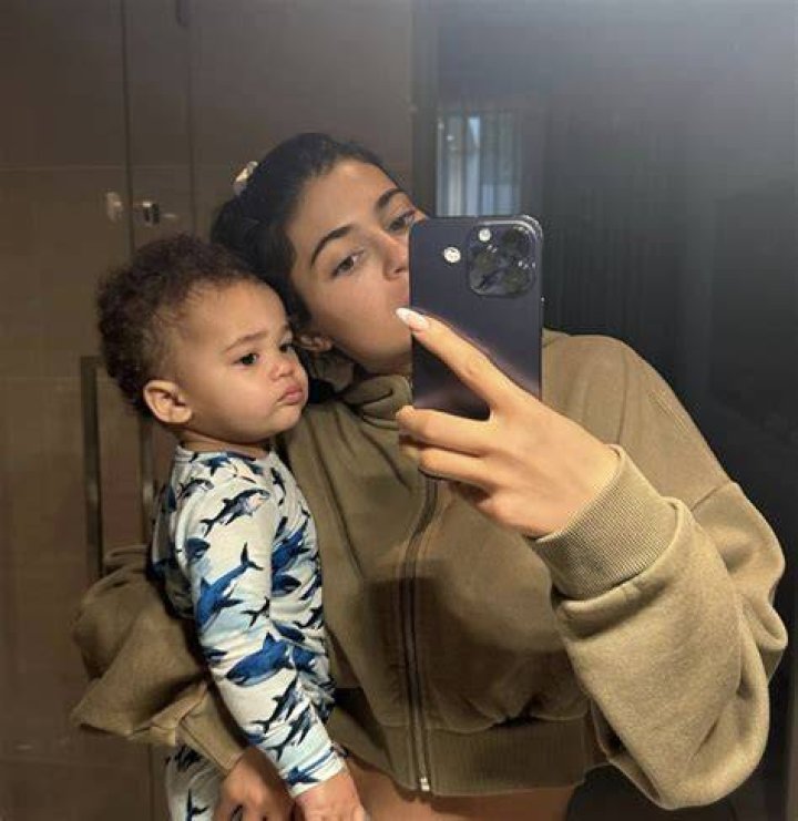 Kim Kardashian, Grandma Kris Jenner, & More Of Aire Scott’s Family Celebrate Kylie’s Son’s 1st Birthday