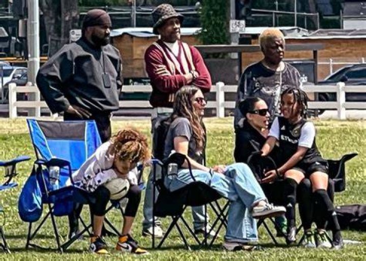 Kim Kardashian & Kanye West Reunite At Saint’s Soccer Game: Photos – Hollywood Life