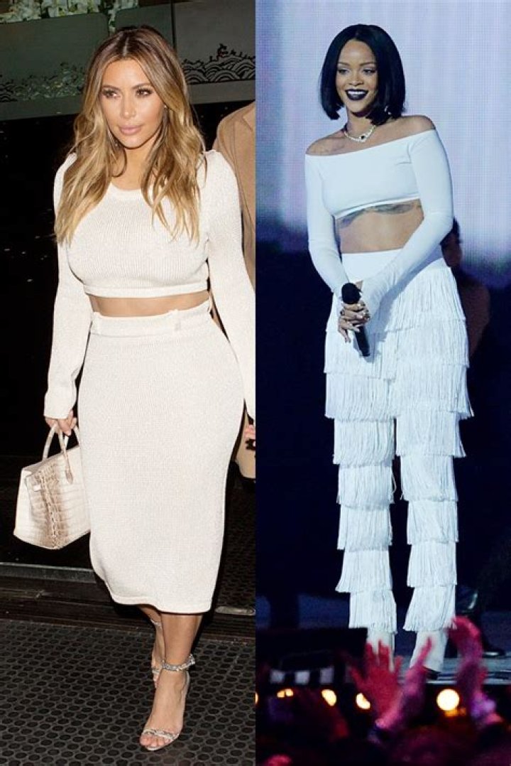 Kim Kardashian vs Rihanna In Crop Tops — Photos