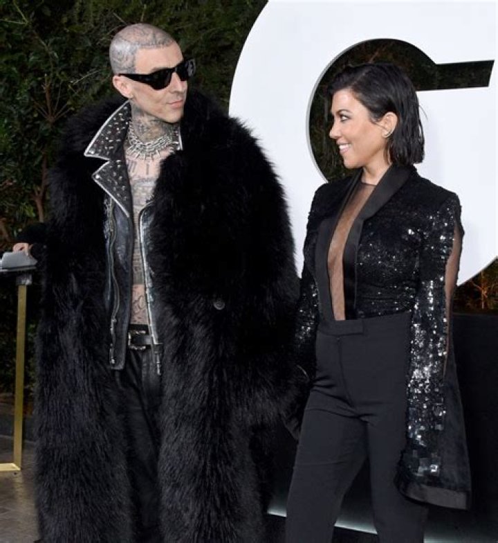 Kourtney Kardashian & Travis Barker Pack On The PDA At GQ Men Of The Year Party: Photos