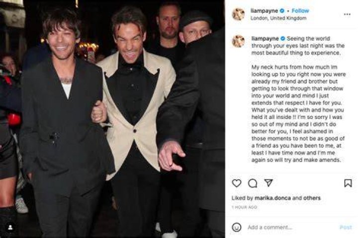Louis Tomlinson Crashes Liam Payne’s Instagram Live Video With 1-D Joke – Hollywood Life