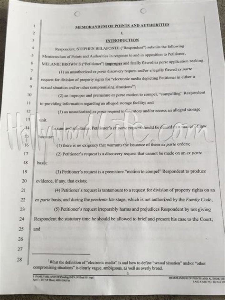 Mel B’s Restraining Order Against Stephen Belafonte — Court Docs