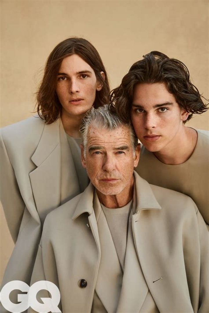 Pierce Brosnan Poses With Sons Dylan & Paris For ‘GQ’ As They Call Him The ‘Nicest Guy’