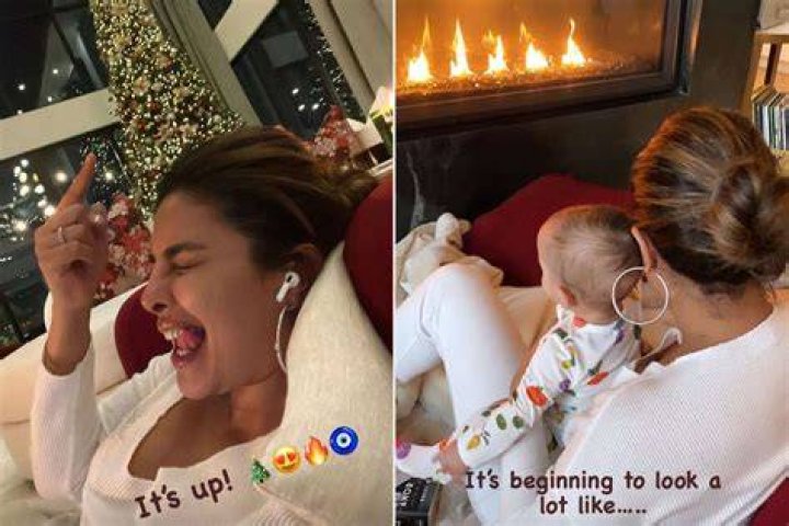 Priyanka Chopra & Nick Jonas Show Baby Daughter Malti Christmas Lights Before Her 1st Christmas