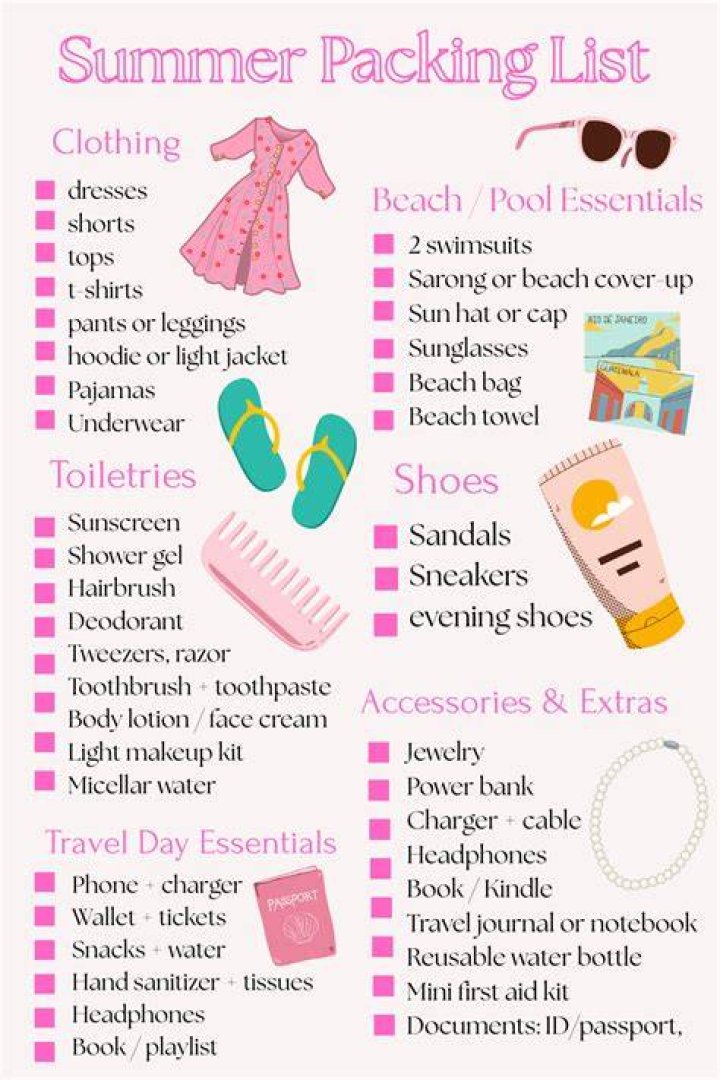 Summer Vacation Beauty & Style — What To Pack